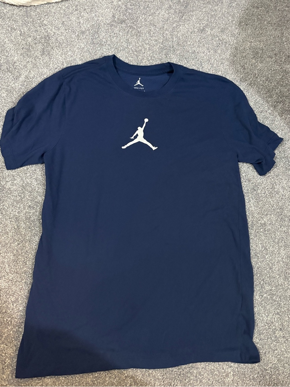 Men's Navy Jordan Dri-Fit Logo T-Shirt- M